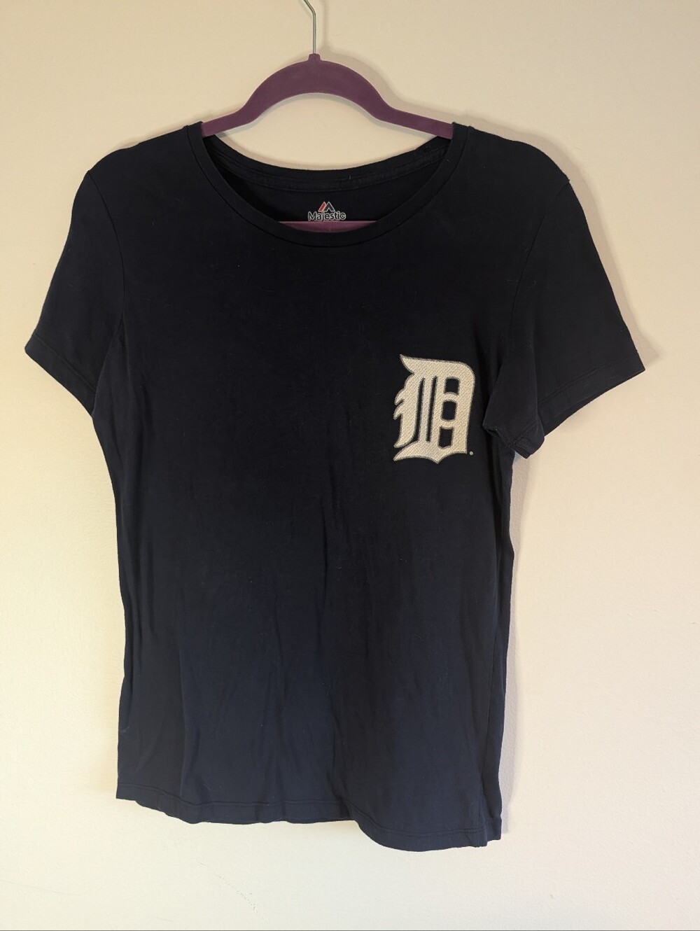 Navy Detroit 'D' Logo Cabrera 24 Tee Women's Size Large